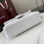 Bagsaaa Gucci GG Marmont medium shoulder bag 837267 white - 26cm - 3