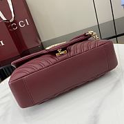 Bagsaaa Gucci GG Marmont medium shoulder bag 837267 red - 26cm - 4