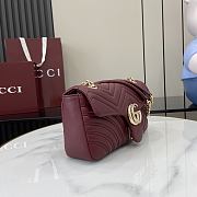 Bagsaaa Gucci GG Marmont medium shoulder bag 837267 red - 26cm - 2