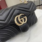 Bagsaaa Gucci GG Marmont small shoulder bag 837280 black - 22cm - 2