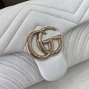 Bagsaaa Gucci GG Marmont small shoulder bag 837280 white - 22cm - 3