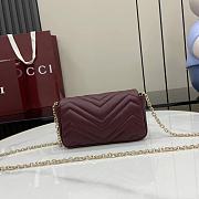Bagsaaa Gucci GG Marmont mini shoulder bag 841290 red - 17cm - 5