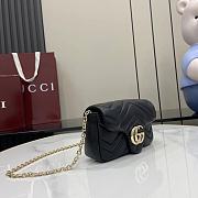 Bagsaaa Gucci GG Marmont mini shoulder bag 841290 black - 17cm - 5