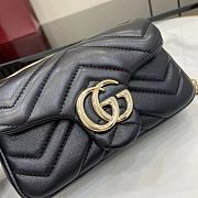 Bagsaaa Gucci GG Marmont mini shoulder bag 841290 black - 17cm - 3
