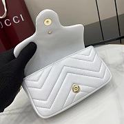 Bagsaaa Gucci GG Marmont mini shoulder bag 841290 white - 17cm - 4