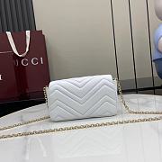 Bagsaaa Gucci GG Marmont mini shoulder bag 841290 white - 17cm - 2