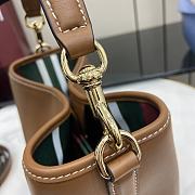 Bagsaaa Gucci GG Emblem Mini Bucket Bag 815118 brown - 19x18x11 cm - 3