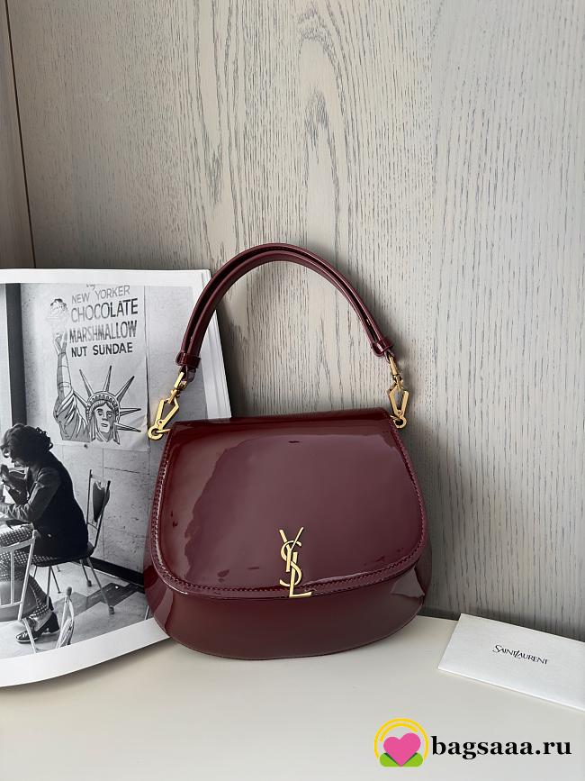 Bagsaaa YSL voltaire top handle bag 800846 red patent - 21cm - 1