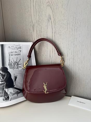 Bagsaaa YSL voltaire top handle bag 800846 red patent - 21cm