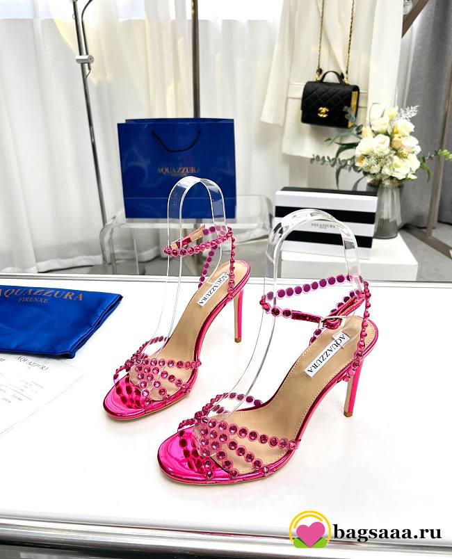 Bagsaaa Aquazzura Tequila sandals pink - 10.5cm - 1