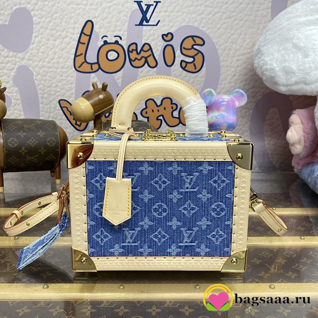 Bagsaaa LV M24161 Petite Valise Denim Bleu - 23cm - 1