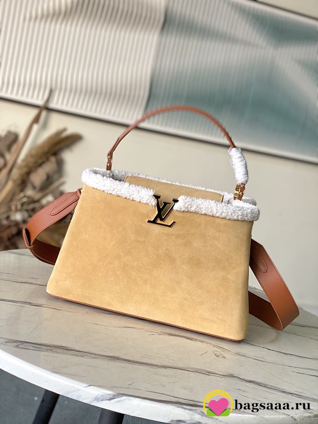 Bagsaaa LV M12784 Capucines GM Souple Beige Suede - 38cm - 1