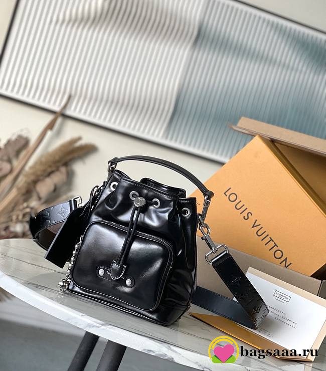 Bagsaaa LV M13985 Noé Cargo Black small bucket-style bag - 24cm - 1
