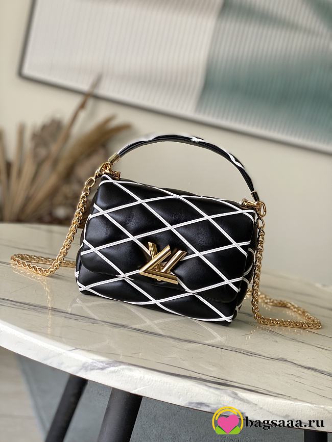Bagsaaa LV M14849 GO-14 PM Black/White - 20cm - 1