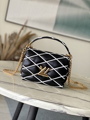 Bagsaaa LV M14849 GO-14 PM Black/White - 20cm