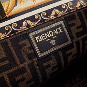 Bagsaaa Fendi Brown Fendace Baroque Print Sunshine Shopper Tote - 35cm - 2
