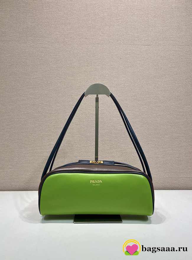 Bagsaaa Prada Swing smooth leather shoulder bag 1BC249 green - 28cm - 1