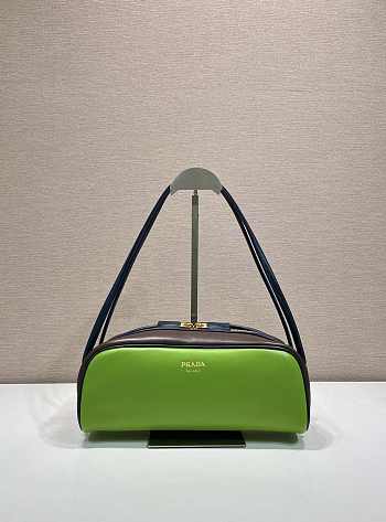 Bagsaaa Prada Swing smooth leather shoulder bag 1BC249 green - 28cm