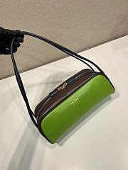 Bagsaaa Prada Swing smooth leather shoulder bag 1BC249 green - 28cm - 3