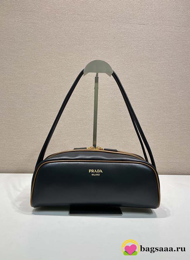 Bagsaaa Prada Swing smooth leather shoulder bag 1BC249 black - 28cm - 1