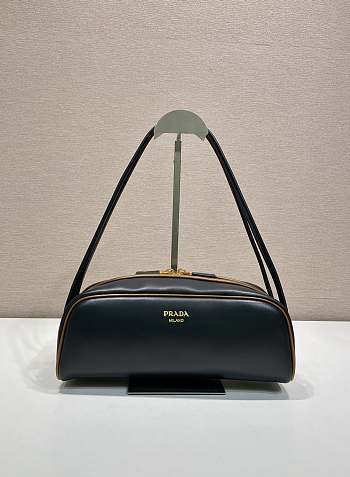 Bagsaaa Prada Swing smooth leather shoulder bag 1BC249 black - 28cm