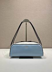 Bagsaaa Prada Swing smooth leather shoulder bag 1BC249 blue - 28cm - 1