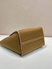 Bagsaaa Prada Medium Re-Nylon and leather tote bag 1BG578 brown - 28.5cm - 4