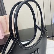 Bagsaaa Miu Miu IVY leather handbag 5BA281 black - 24cm - 4