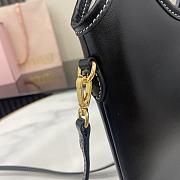 Bagsaaa Miu Miu IVY leather handbag 5BA281 black - 24cm - 2