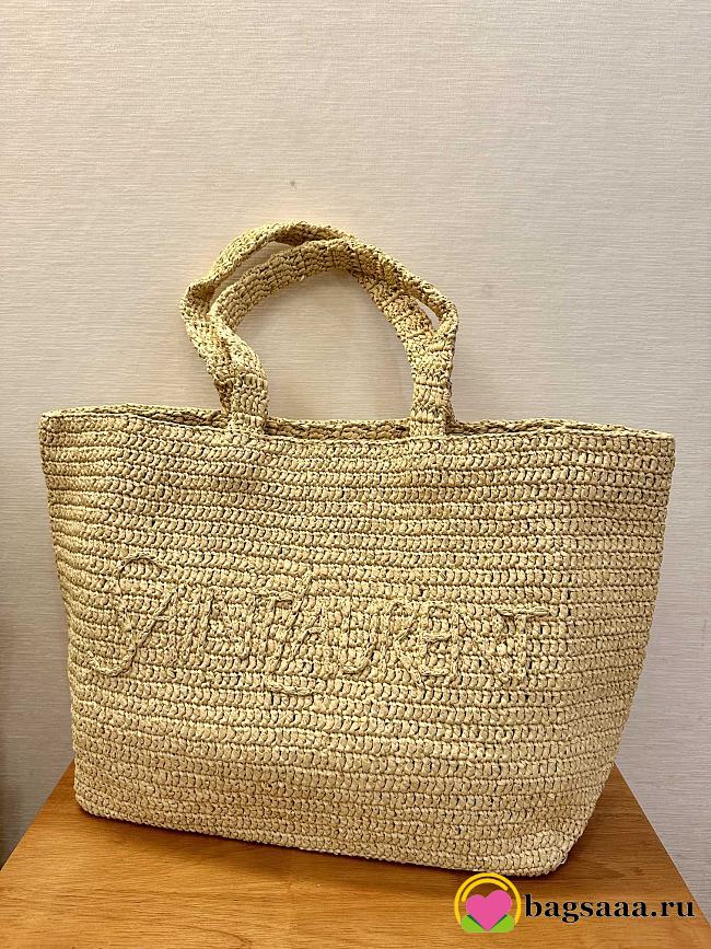 Bagsaaa YSL Saint Laurent Supple Raffia Tote Bag - 43/54cm - 1