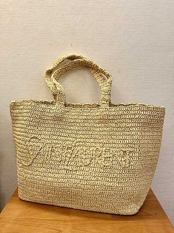 Bagsaaa YSL Saint Laurent Supple Raffia Tote Bag - 43/54cm