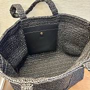 Bagsaaa YSL Saint Laurent Supple Raffia Tote Bag Black - 43/54cm - 2