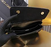 Bagsaaa Small Sicily bag in satin with all-over rhinestones black - 19cm - 3