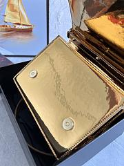 Bagsaaa Dolce & Gabbana Patent Leather DG Logo Crossbody Bag Gold - 20cm - 4