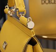 Bagsaaa Dolce & Gabbana Small Sicily handbag yellow - 19cm - 3