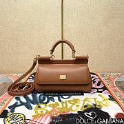 Bagsaaa Dolce & Gabbana Small Sicily handbag brown - 19cm - 1