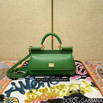 Bagsaaa Dolce & Gabbana Small Sicily handbag green - 19cm