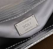 Bagsaaa Dolce & Gabbana mini Sicily satin top-handle bag silver - 16cm - 3