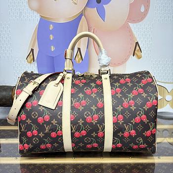Bagsaaa M13764 LV x TM Keepall Bandoulière 45 cherry - 45cm