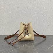 Bagsaaa Celine Micro Sailor In Textile with Anchor Embroidery and Calfskin - 18cm - 1