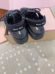 Bagsaaa Miu Miu Chunky neoprene sandals black - 4