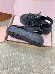 Bagsaaa Miu Miu Chunky neoprene sandals black - 2