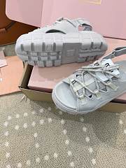 Bagsaaa Miu Miu Chunky neoprene sandals gray - 2