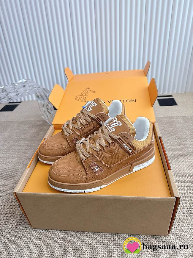 Bagsaaa LV Trainer Sneaker Cognac brown - 1