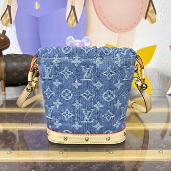 Bagsaaa LV M83043 Nano Noé Denim Blue - 20.5cm