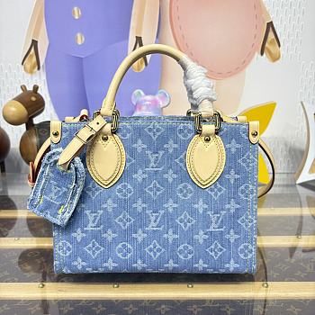 Bagsaaa LV M14633 OnTheGo PM Denim Blue - 25cm