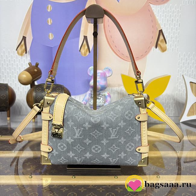 Bagsaaa LV M13285 Nautical Side Trunk MM Washed Gray - 23.5cm - 1