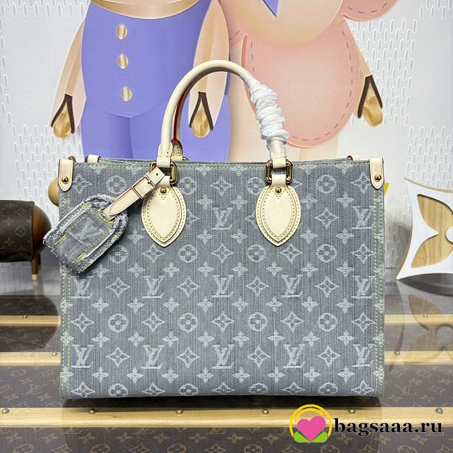 Bagsaaa LV M13189 Nautical OnTheGo MM Washed Gray - 35cm - 1