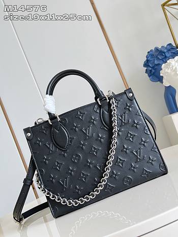 Bagsaaa LV M14576 SS25 Collection OnTheGo PM Black - 25cm