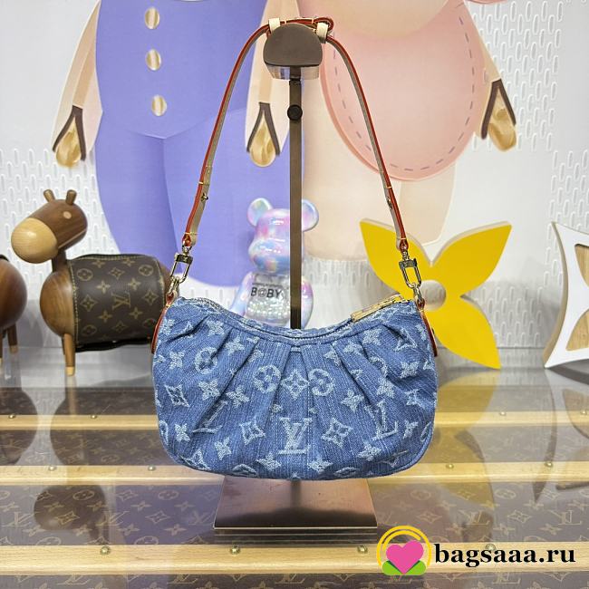 Bagsaaa LV M13571 Pochette Valley handbag Denim Blue - 21cm - 1
